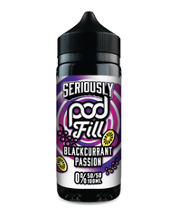Blackcurrant Passion 100ml Shortfill E-Liquid by Seriously Pod Fill
