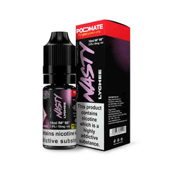 Lychee Nic Salt 10ml E-Liquid by Nasty Salt