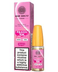 Peach Ice Nic Salt E-Liquid by Bar Soltz Legend