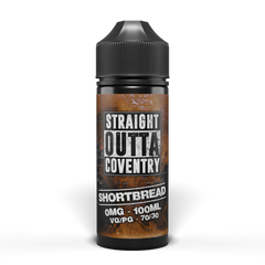 Shortbread 100ml Shortfill E-Liquid by Straight outta Coventry