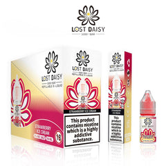 Strawberry Ice Cream Nic Salt E-Liquid by Lost Daisy