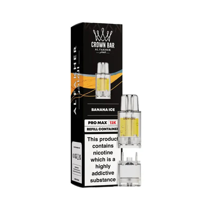 Banana Ice Al Fakher Crown Bar Pro Max 12K Prefilled Pod