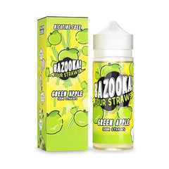 Green Apple 100ml Shortfill E-Liquid by Bazooka Sour Straws