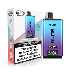 The Bling Ultra Plus 30K Prefilled Pod Kit - Blackcurrant Cotton Candy
