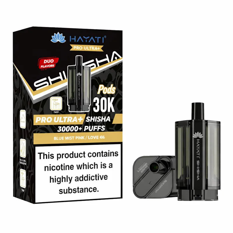 Blue Mist Pink / Love 66 Hayati Pro Ultra Plus Shisha 30K Prefilled Pod