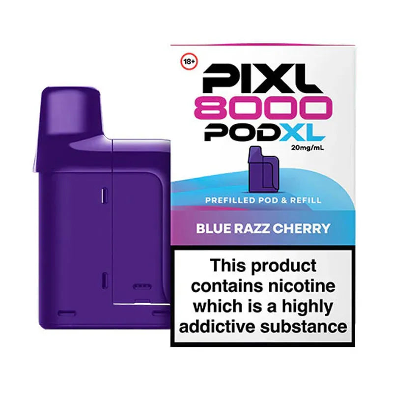 Blue Razz Cherry Pixl 8000 Prefilled Pod