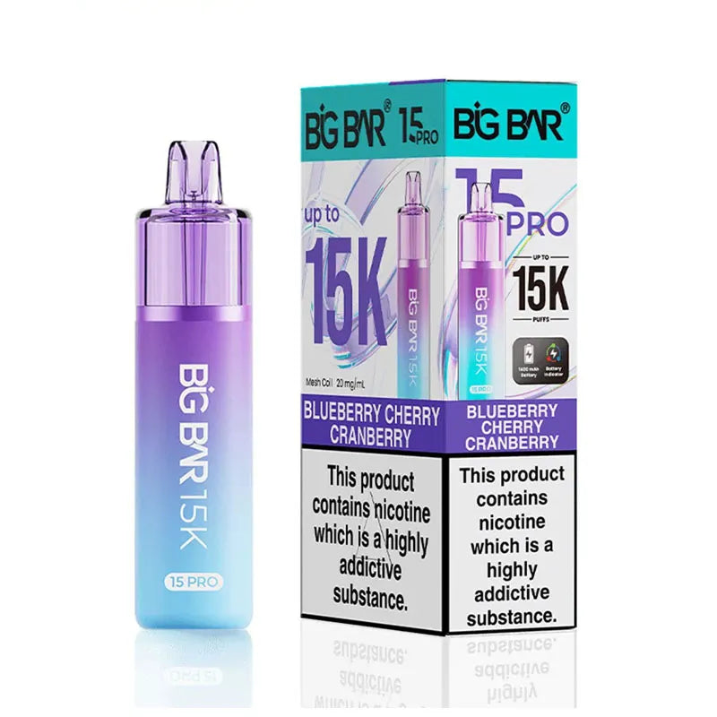 Big Bar 15K Pro Prefilled Pod Kit - Blueberry Cherry Cranberry