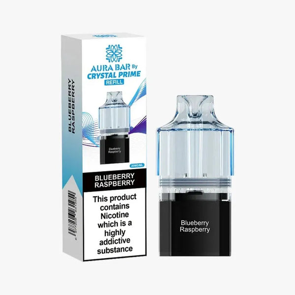 Crystal Prime Aura Bar 10K Prefilled Pods & Refills