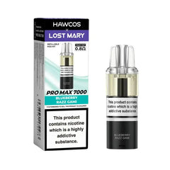 Blueberry Razz Gami Hawcos X Lost Mary Pro Max 7000 Prefilled Pod