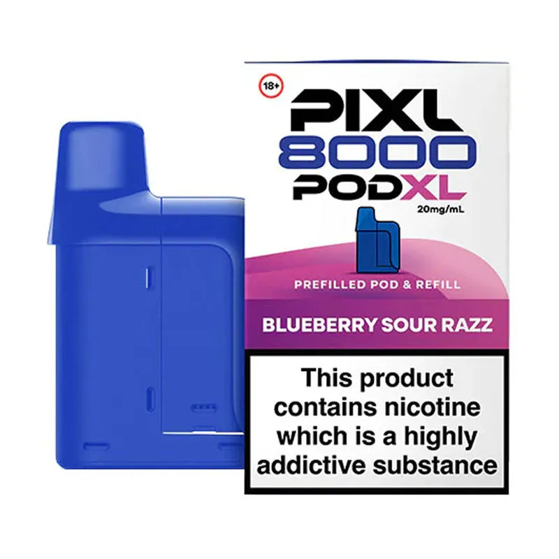 Blueberry Sour Razz Pixl 8000 Prefilled Pod