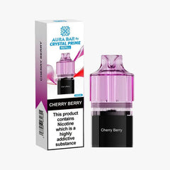 Cherry Berry Crystal Prime Aura Bar 10K Prefilled Pod
