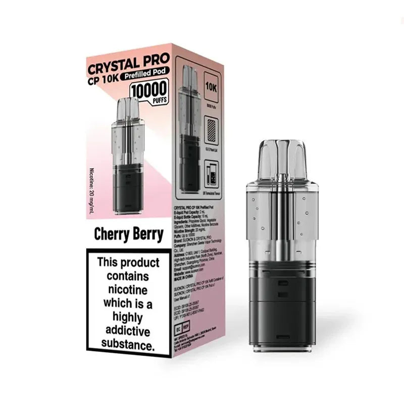Cherry Berry Crystal Pro CP 10K Prefilled Pod