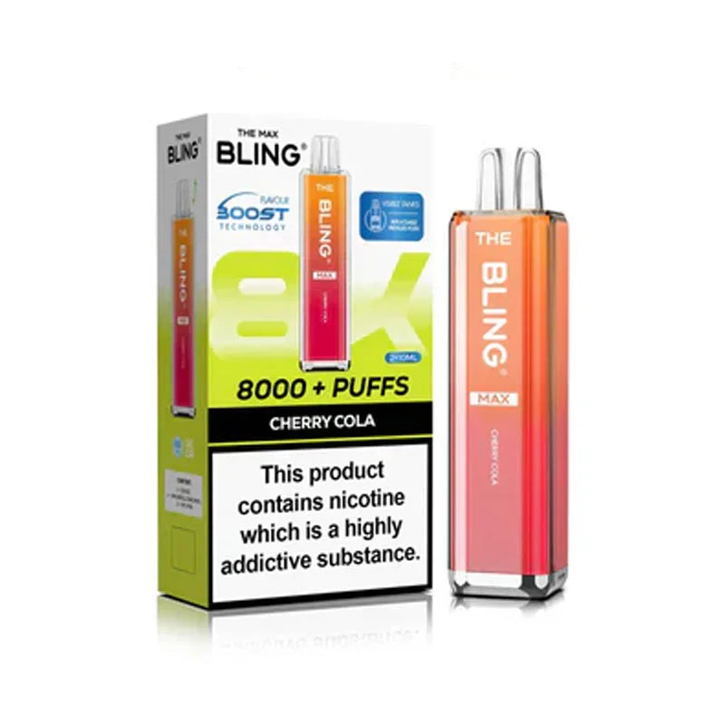 The Bling Max 8000 Prefilled Pod Kit - Cherry Cola