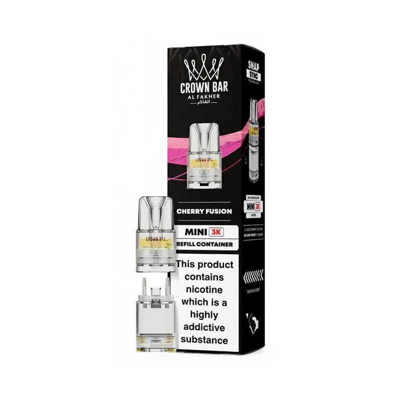 Cherry Fusion Al Fakher Crown Bar Mini 3K Prefilled Pod