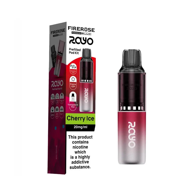 Firerose Rayo 600 Prefilled Pod Kit - Cherry Ice