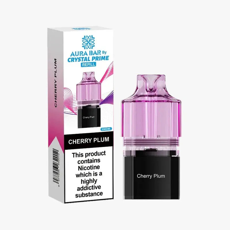 Cherry Plum Crystal Prime Aura Bar 10K Prefilled Pod