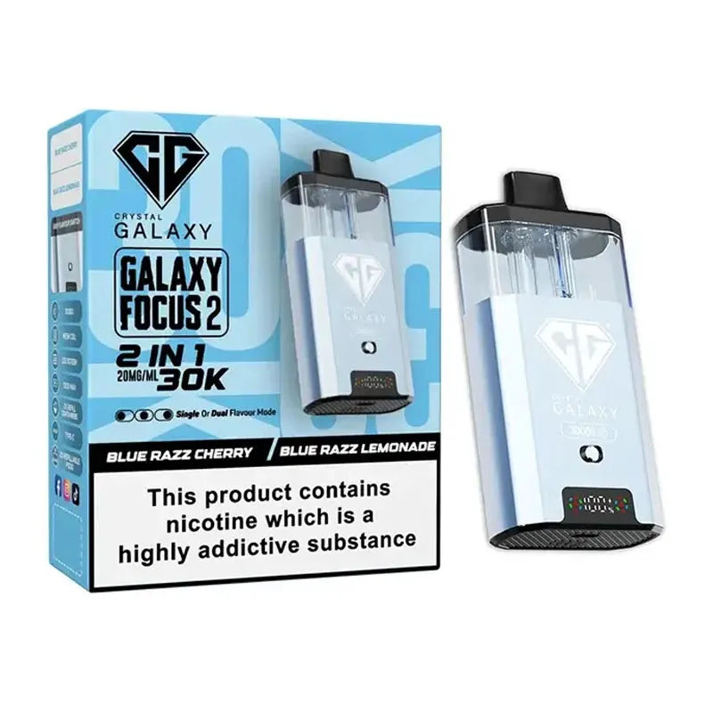 Crystal Galaxy Focus 2 30K Prefilled Pod Kit - Blue Razz Cherry