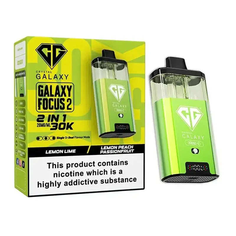 Crystal Galaxy Focus 2 30K Prefilled Pod Kit - Lemon Peach Passion Fruit