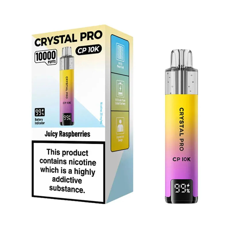 Crystal Pro CP 10K Prefilled Pod Kit - Juicy Raspberries