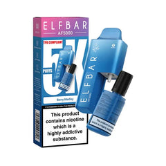 elf bar af5000 prefilled pod vape kit - berry - medley