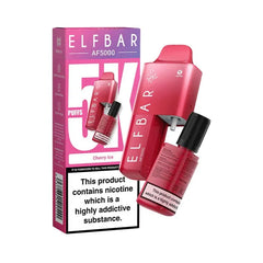 elf bar af5000 prefilled pod vape kit - cherry-ice
