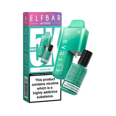 elf bar af5000 prefilled pod vape kit - lemon-lime