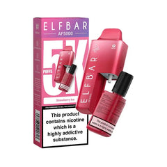 elf bar af5000 prefilled pod vape kit - strawberry-ice