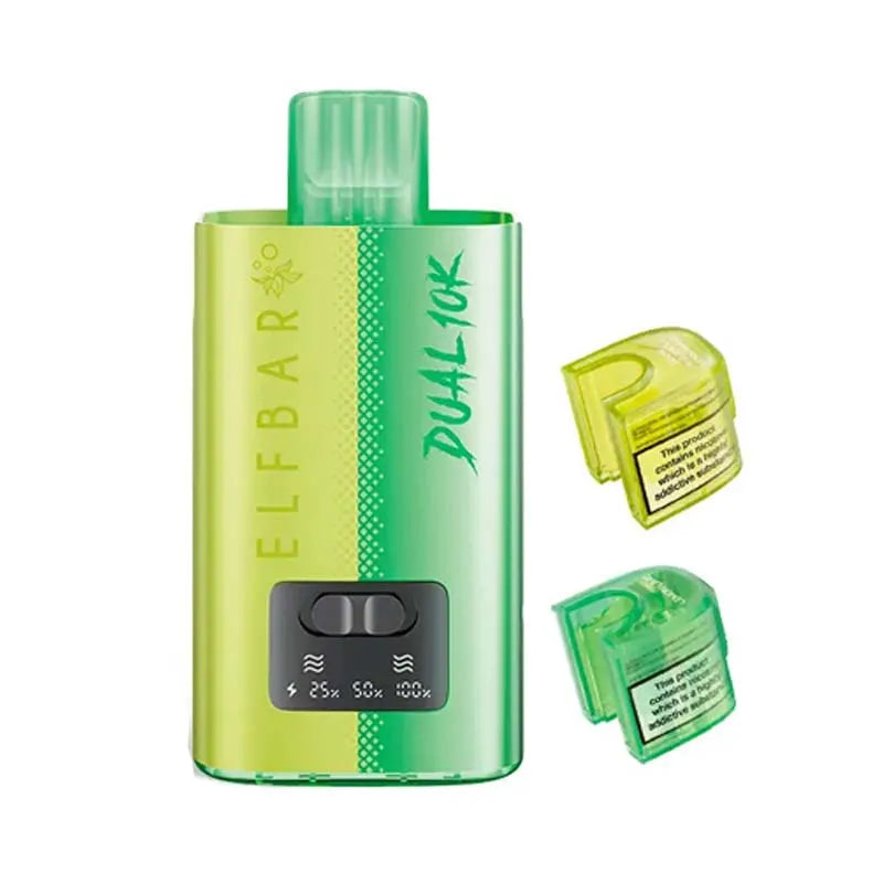 Elf Bar Dual 10K Prefilled Pod Vape Kit - Lemon Edition