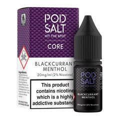 Blackcurrant Menthol Nic Salt E-Liquid by Pod Salt Core
