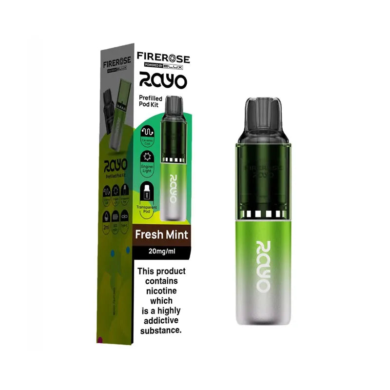 Firerose Rayo 600 Prefilled Pod Kit - Fresh Mint