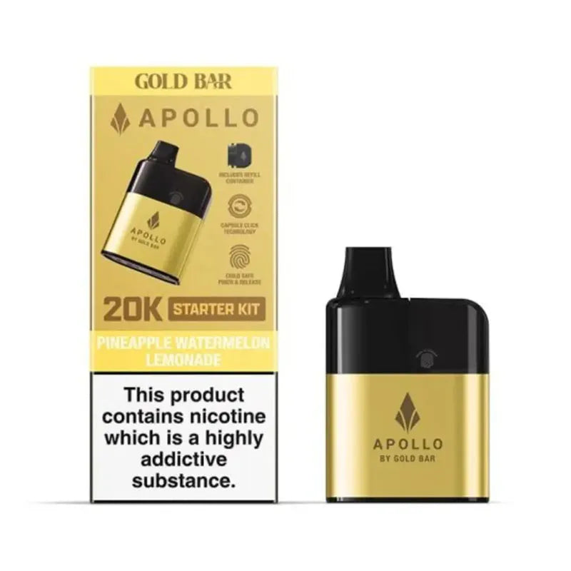 Gold Bar Apollo 20K Prefilled Pod Kit - Pineapple Watermelon Lemonade