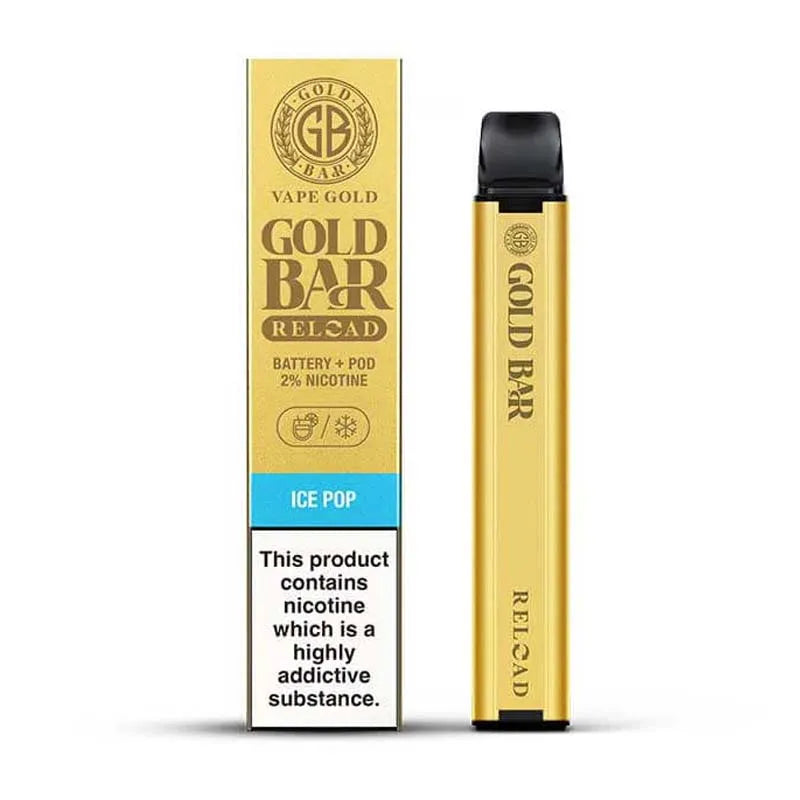 Gold Bar Reload Prefilled Pod Vape Kit - Ice Pop