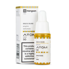 Gold & Silver 10ml E-Liquid by Hangsen Atom 50/50
