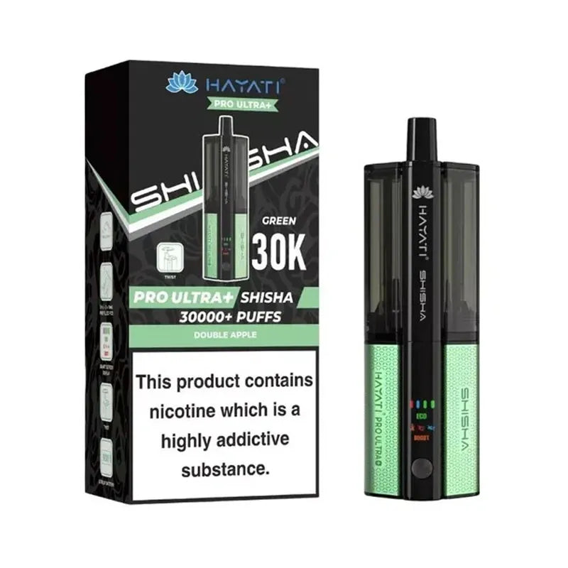 Hayati Pro Ultra Plus Shisha 30K Prefilled Pod Kit - Double Apple