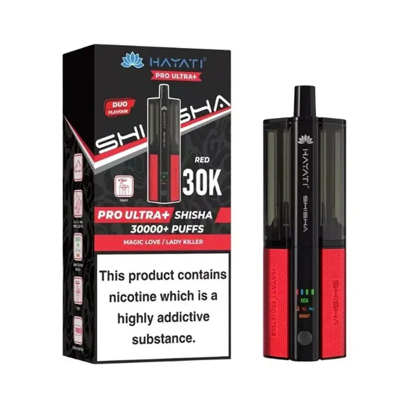Hayati Pro Ultra Plus Shisha 30K Prefilled Pod Kit - Magic Love / Lady Killer