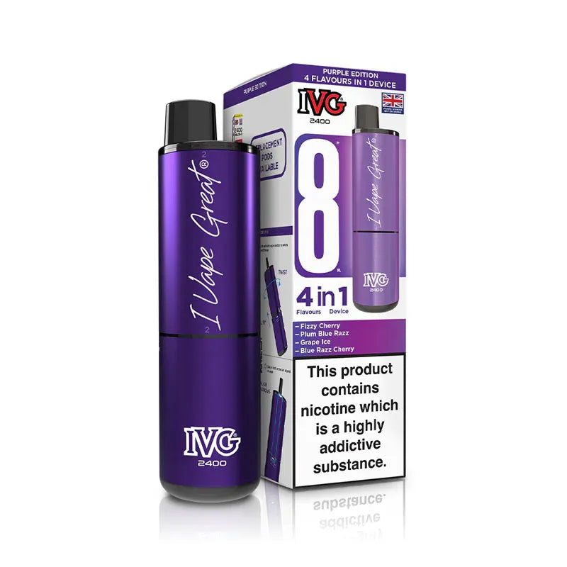 IVG 2400 4 in 1 Prefilled Pod Kit - Purple Edition