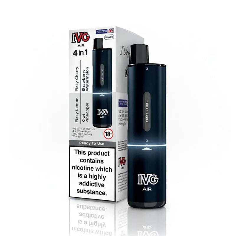 IVG Air 4 in 1 Prefilled Pod Kit - Black