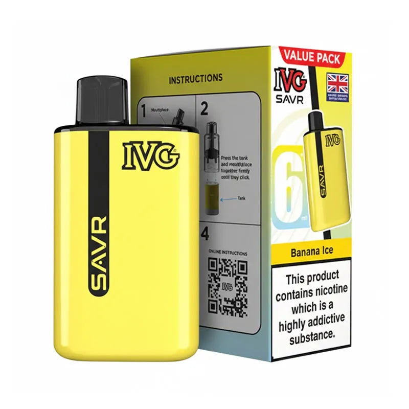IVG SAVR 3000 Prefilled Pod Kit - Banana Ice