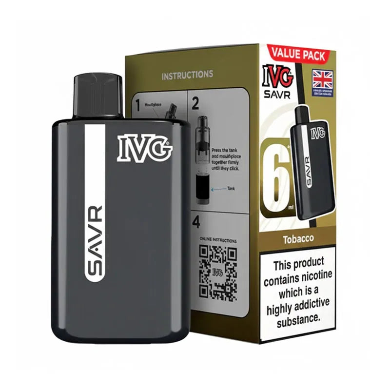 IVG SAVR 3000 Prefilled Pod Kit - Tobacco