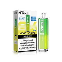 The Bling Max 8000 Prefilled Pod Kit - Lemon Lime