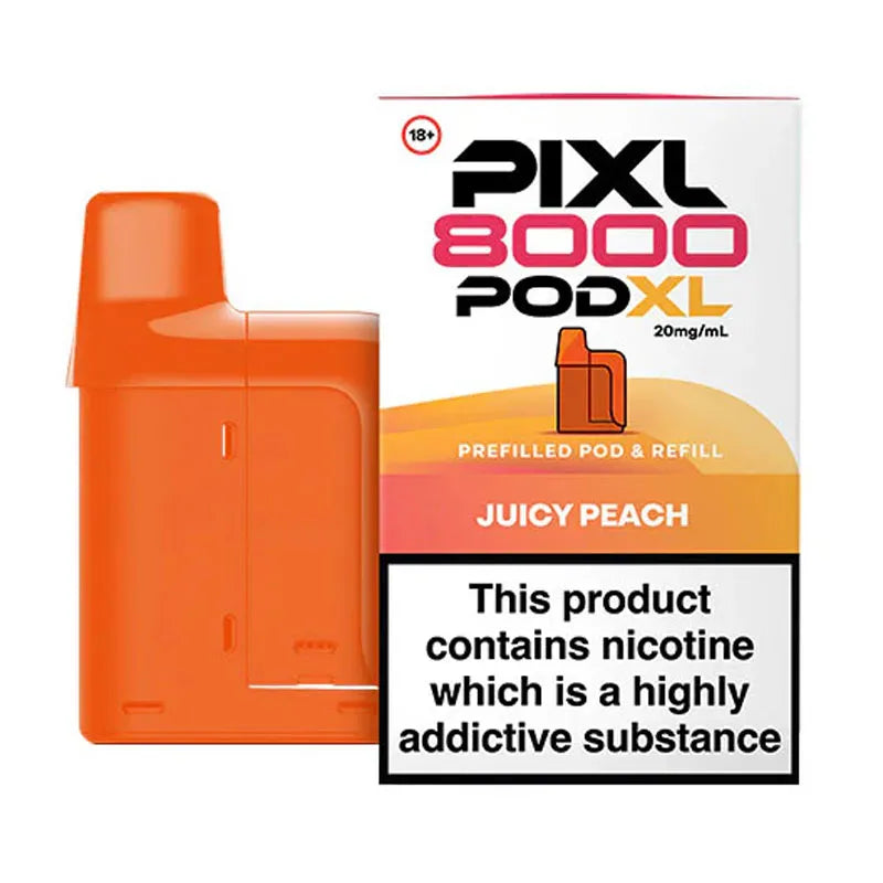 Juicy Peach Pixl 8000 Prefilled Pod