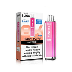 The Bling Max 8000 Prefilled Pod Kit - Juicy Peach