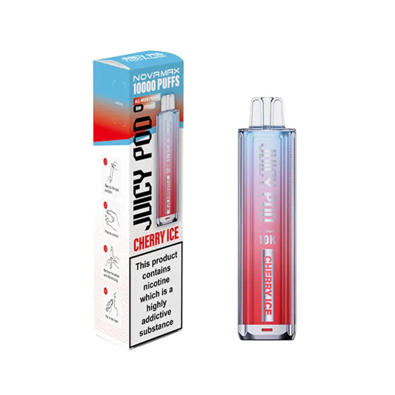 Juicy Pod Novamax 10K Prefilled Pod Kit - Cherry Ice