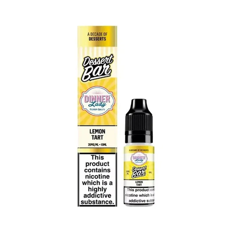 Lemon Tart Nic Salt E-Liquid by Dinner Lady Dessert Bar Salts