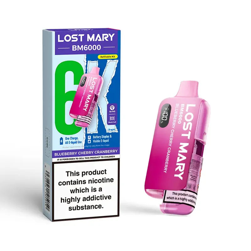 Lost Mary BM6000 Prefilled Pod Kit - Blueberry cherry cranberry
