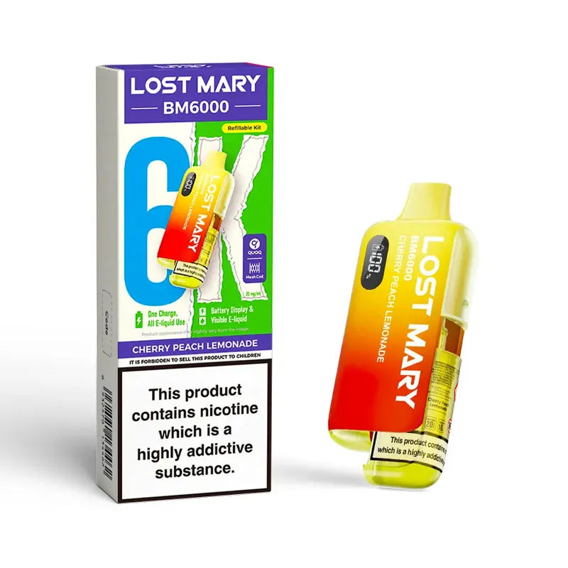 Lost Mary BM6000 Prefilled Pod Kit - Cherry Peach Lemonade