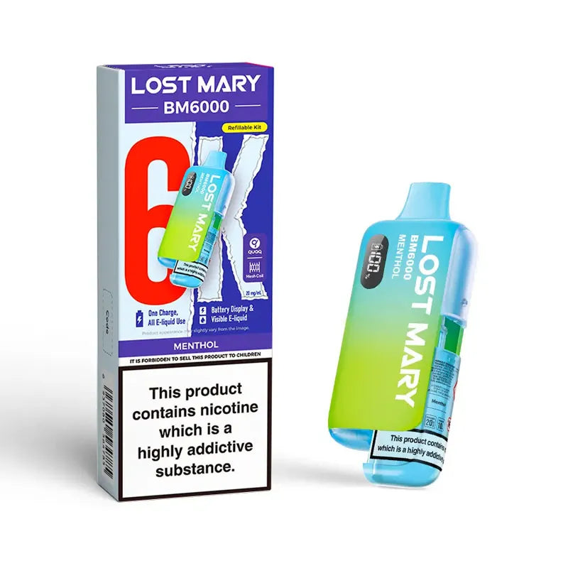 Lost Mary BM6000 Prefilled Pod Kit - Menthol