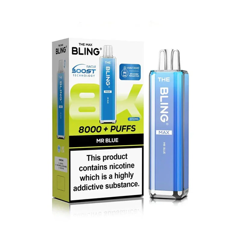 The Bling Max 8000 Prefilled Pod Kit - Mr Blue