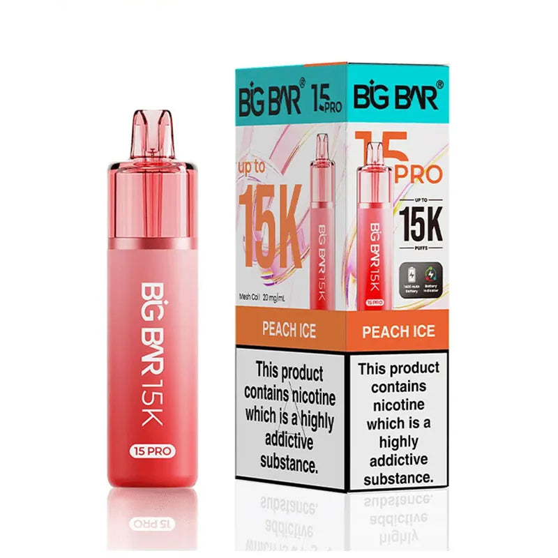 Big Bar 15K Pro Prefilled Pod Kit - Peach Ice