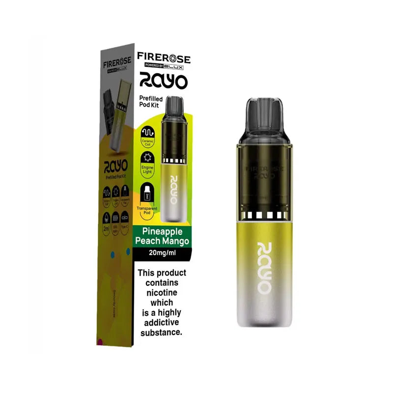 Firerose Rayo 600 Prefilled Pod Kit - Pineapple Peach Mango
